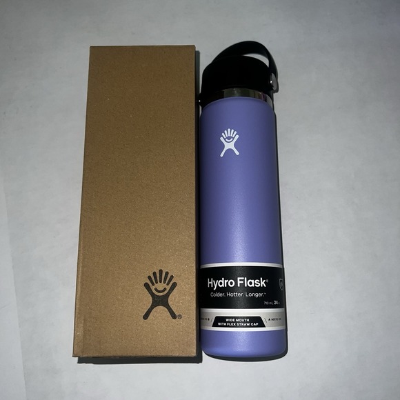 Hydro Flask 24oz Lupine Wide Mouth with Flex Straw Cap Water Bottle NEW IN BOX - Picture 2 of 4